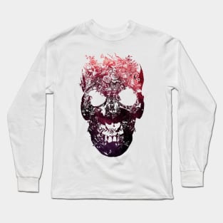 Floral Skull Long Sleeve T-Shirt